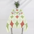thumbnail image 6 of Red Green Stars Tablecloth, Mid Century Abstract Geometric 1950s Christmas Stars Diamonds Table Cloth Cover for Dining Room Kitchen Decoration Rectangle(60x102in), 6 of 6