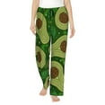 thumbnail image 2 of Lsque Big Colorful Avocados Print Women's Pajama Pants, Lounge Pant - Comfortable Home Wear,Elastic Waistband, Stylish Design-XX-Large, 2 of 9