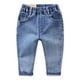 thumbnail image 1 of Odeerbi 3-10 Años Niñas Vaqueros Pantalones de Vaquero de Color Sólido de Moda de Cintura Alta Pantalones de Vaquero de Cintura Elástica, 1 of 4