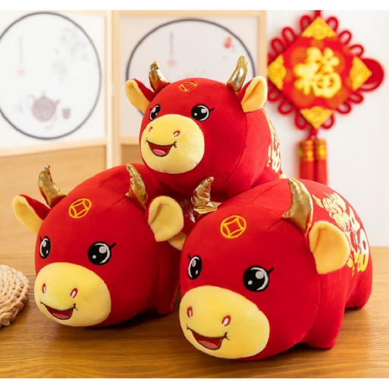Ox Year Mascot Plush Toy Cute Chinese Zodiac Cattle 2021 Nice Blessing Meaning New Year Gift | Walmart Canada Ox Year Mascot Plush Toy Cute Chinese Zodiac Cattle 2021 Nice Blessing Meaning New Year Gift | Walmart Canada
