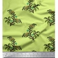 thumbnail image 1 of Soimoi Crepe Silk Fabric Leaves & Floral Block Printed Craft Fabric by The Yard 42 Inch Wide, 1 of 3
