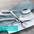 thumbnail image 4 of Flatasy Flatware Silverware Hammered Mirror 20 Piece Set for Home Kitchen Restaurant Hotel Service for 4, 4 of 6