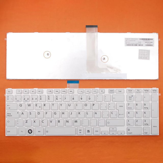 Pieza de Repuesto Keyobard en Español con Marco para PC 6520C 6520B Hugo Teclado de diseño español
