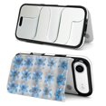 thumbnail image 6 of Wallet Case For Apple iPhone Air / 17 Pro / 17 Pro Max Series with Card Holder, PU Leather Kickstand Card Slots Screen Protector Included For iPhone 17 Series, Blue Flowers, 6 of 8