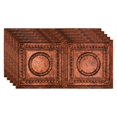 thumbnail image 1 of FASÄDE Rosette Decorative Vinyl 2ft x 4ft Glue Up Ceiling Panel in Moonstone Copper(5 Pack), 1 of 5
