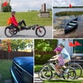 thumbnail image 6 of Anely 6Ft Bike Safety Flag with Fiberglass Pole & Mounting Bracket Orange, 6 of 6