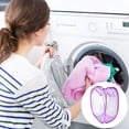 thumbnail image 4 of CHICHUMID Hamper De Lavandería Morado Fácil De Abrir Para Ropa Sucia En Dormitorios Y Apartamentos, 4 of 6