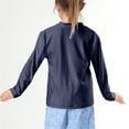 thumbnail image 5 of LNMQLPDBS Boys Swimsuit Short Sleeve Rashguard Solid Color High Neck Swimsuit Quick Dry Tops for Summer Toddler Boy Bathing Suit Beach Children's Swimsuit Spa Swimwear, 5 of 9