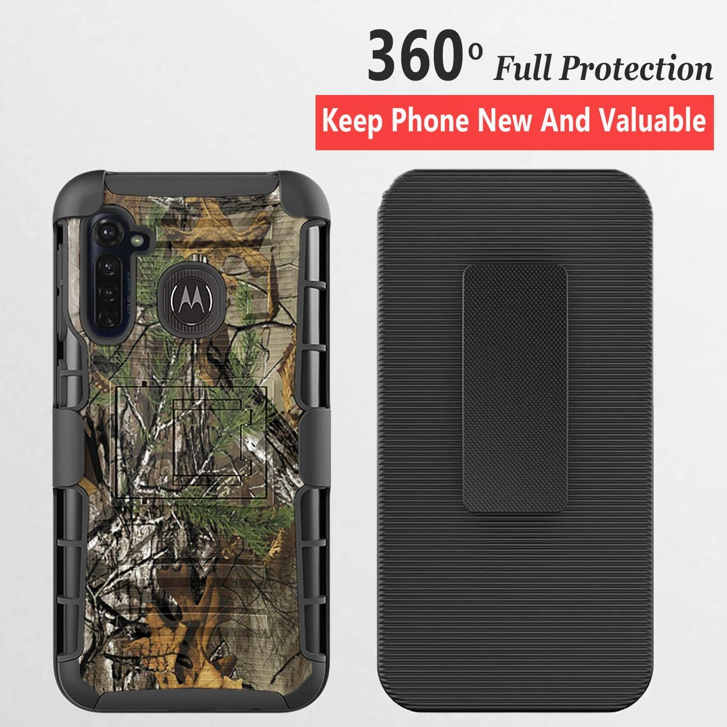 Motorola Edge Plus Case, Dual Layers Holster] And BuiltIn