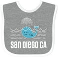 thumbnail image 3 of Inktastic San Diego California Whale Boys or Girls Baby Bib, 3 of 4