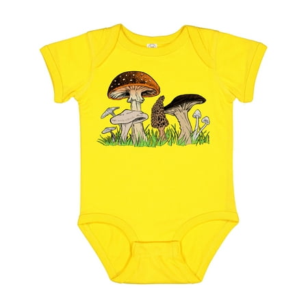 

Inktastic Mushroom Hunting for Morel Mushroom Gift Baby Boy or Baby Girl Bodysuit