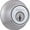 Satin Chrome, variant on Kwikset 665-S Double Cylinder Deadbolt - Brass