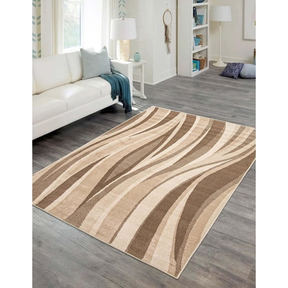 ECARPET Mirage Contemporary/Modern Area Rug for living room, bedroom, dining room, entrance, hallway and more.