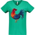 thumbnail image 3 of Inktastic Year of the Rooster Women's V-Neck T-Shirt, 3 of 5