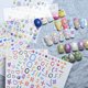 thumbnail image 2 of Pegatinas para aliviar la dopamina en las uñas, línea circular, letras de tulipán, amor, uñas, tridimensionales, adhesivo japonés, lindo, 2 of 6