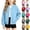 Light Blue, variant on Spazoro Girls Hoodless Sweatshirts with Pockets, Long Sleeve Fleece Lined Solid Color Regular Fit Ribbed Collar Button Snap Jacket Tops for Kids Light Blue Size 8-9