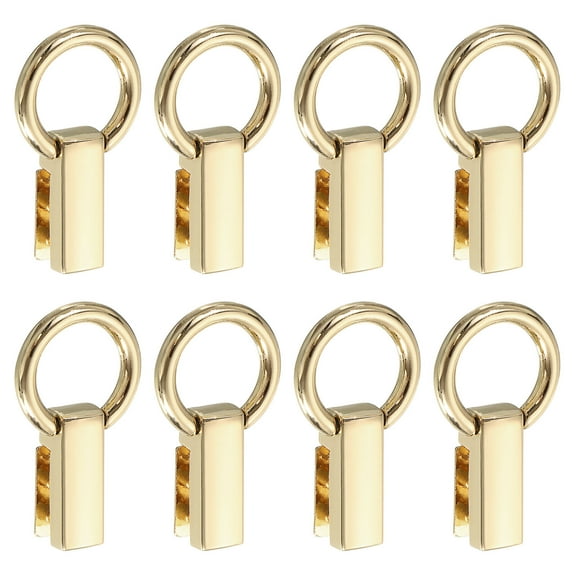 Bag Side Clip Buckle, 8Pack 0.28" Metal Suspending Handbag Strap Chain Connector (Light Golden, 40mm)