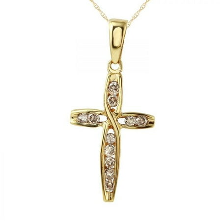 Foreli 0.33CTW Diamond 10k Yellow Gold Necklace