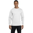 thumbnail image 2 of Hanes Mens Comfortsoft® Long-Sleeve T-Shirt (Pack of 2) 2 White, 2 of 6