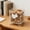 White, variant on Chick Design Wrought Iron Storage Basket - Decorative Kitchen Countertop Organizer for Snacks, Sweets & Small Items, Chicken Egg Collecting Basket