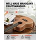 thumbnail image 4 of Ukelele Donner Soprano de madera de caoba de 21 pulgadas con kit para principiantes, 4 of 8