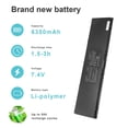 thumbnail image 2 of Batería para portátil Futurebatt 3RNFD 7,4 V 6350 mAh para Dell Latitude, 2 of 6
