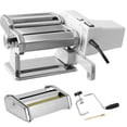 thumbnail image 1 of VEVOR Machine à Pâtes Électrique, 9 Réglages d'Épaisseur Réglables, Rouleaux et Coupe-Noodles en Acier Inoxydable, Kit d'Outils de Cuisine pour Pâtes, 1 of 9