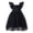 724Black1507, variant on Toddler Girls Dress Ruffle Short Sleeve Square Neck Backless Tutu Dresses Kids Wedding Elegant Princess Dress Clothing For Girls Leisure Casual Sundress