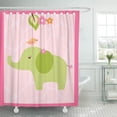 thumbnail image 1 of ABPHQTO Pink Jungle Girl Elefante Vivero Safari Jirafa Baby Shower Cortina 160x180 cm, 1 of 1