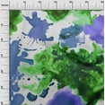 thumbnail image 3 of oneOone Polyester Spandex Medium Blue Fabric Abstract Watercolor Sewing Craft Projects Fabric Prints By Yard 56 Inch Wide, 3 of 4