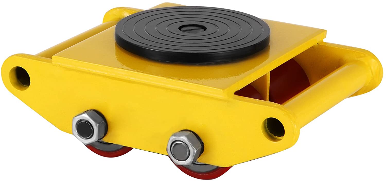 VEVOR Machinery Mover with 360°Rotation Cap 13200lbs 6T 4 Rollers Dolly