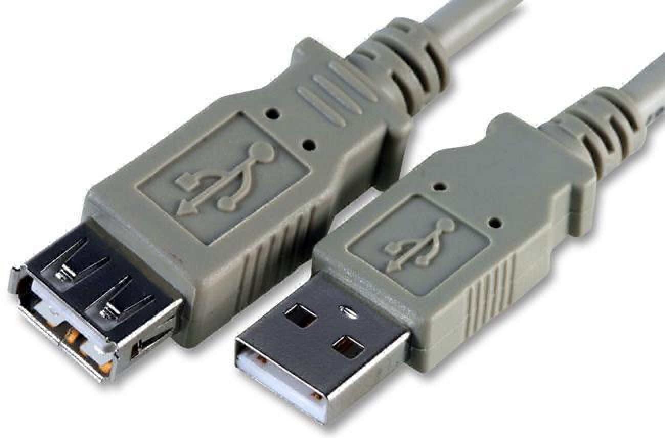 PRO SIGNAL USB 2.0 A Plug to A Socket Lead, 1.8m