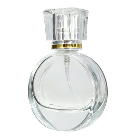 Perfume Container - 20ml Empty Glass Perfume Spray Bottle Round Atomizer Refillable Travel Container