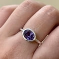 thumbnail image 2 of Alexandrite Solitaire Ring, Oval Cut Ring, June Birthstone Ring, Gold Engagement Ring, Sterling Silver Ring, Promise Ring, Christmas Gift, 2 of 2