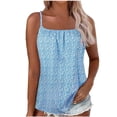 thumbnail image 1 of Débardeurs Femmes, Mode Femmes Décontracté Sans Manches Imprimé Col Rond Haut Camisole Blouse, 1 of 5