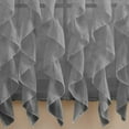 thumbnail image 2 of Rooney Luxury Cascade Ruffle Waterfall Sheer Curtains, 50” x 16”, 2 of 2