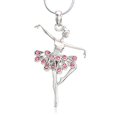 thumbnail image 2 of Collier Pendentif Danseuse Ballerine Rose Clair, 2 of 4