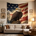 thumbnail image 6 of PureCasa American Flag Eagle Blanket United States Flag Independence Day Patriotic Decor Throw Blankets for Home Sofa Bed Holiday Decoration, 6 of 9