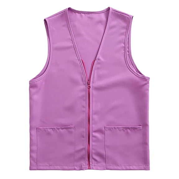 Women's Fashion Shirt Sleeveless Zip Front Vest with Pockets Casual Lightweight Layering Jacket for Everyday Layering Work Travel and Casual Outfits Casual Tops