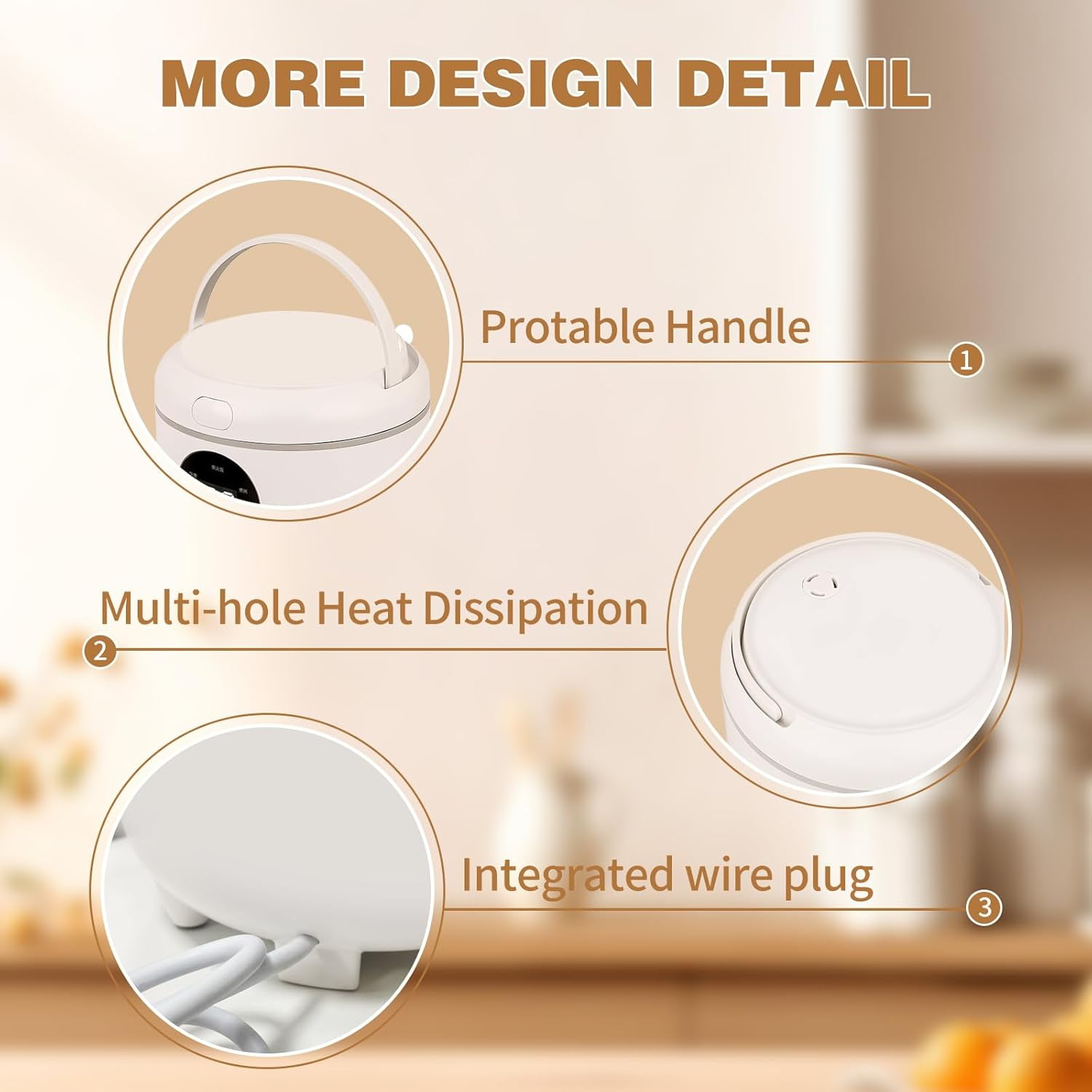 Rice Cooker with Timer for 1-2 People, 2-Cup Uncooked Capacity, 6 Modes for Rice & Oatmeal, Nonstick Pot