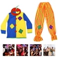 thumbnail image 4 of 1 juego de disfraz de Halloween para adultos, para fiesta de cosplay, disfraz de payaso navideño, disfraz de actuación (colores surtidos), 4 of 8