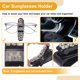 thumbnail image 5 of Clip para gafas de sol para coche Unique Bargains, soporte universal para gafas de sol en el parasol del coche, ABS, Diamante, tono plateado 10x2.5cm 1 Pcs, 5 of 7