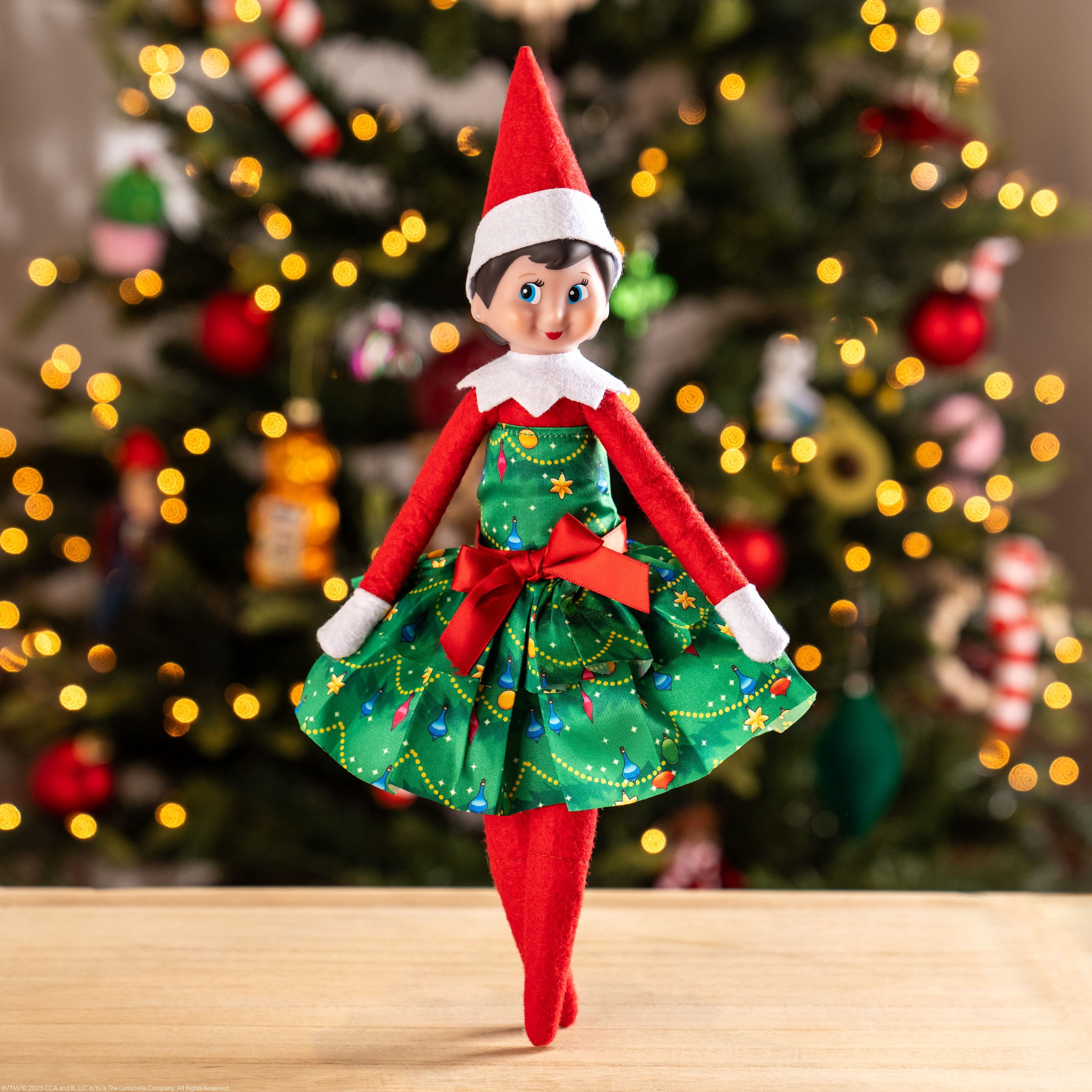 The Elf on the Shelf Claus Couture Tinsel and Twirls Party Dress - Scout Elf Not Included