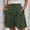 green, variant on ClodeEU Women's Elastic Waist Straight Leg Knee Length Shorts,Casual Comfort Bermuda Pants Pink,Womens Plus XXL