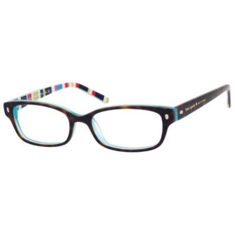 KATE SPADE Eyeglasses LUCYANN 0X77 Tortoise Aqua Striped 53MM Walmart