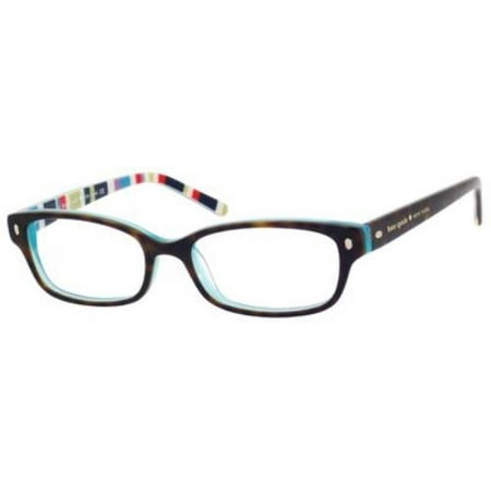 KATE SPADE Eyeglasses LUCYANN 0X77 Tortoise Aqua Striped (Kate Spade Best Seller)