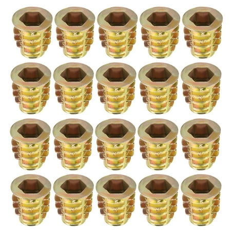 

Threaded Insert Nuts Zinc Alloy Hex Socket M8 Internal Threads 15mm Length 20pcs