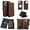 Dark Brown, variant on Vegas iPhone 15 Pro Wallet Case | MagSafe