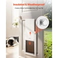 thumbnail image 4 of VEVOR Pet Door, Large, with Double Magnetic Flaps and Metal Frame, Strong and Weatherproof Dog Door for Interior and Exterior Doors, Easy to Install, Easy In-and-Out Access for Doggies, White, 4 of 9