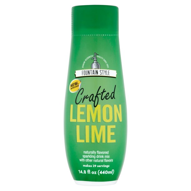 Sodastream Crafted Lemon Lime Naturally Flavored Sparkling Drink Mix